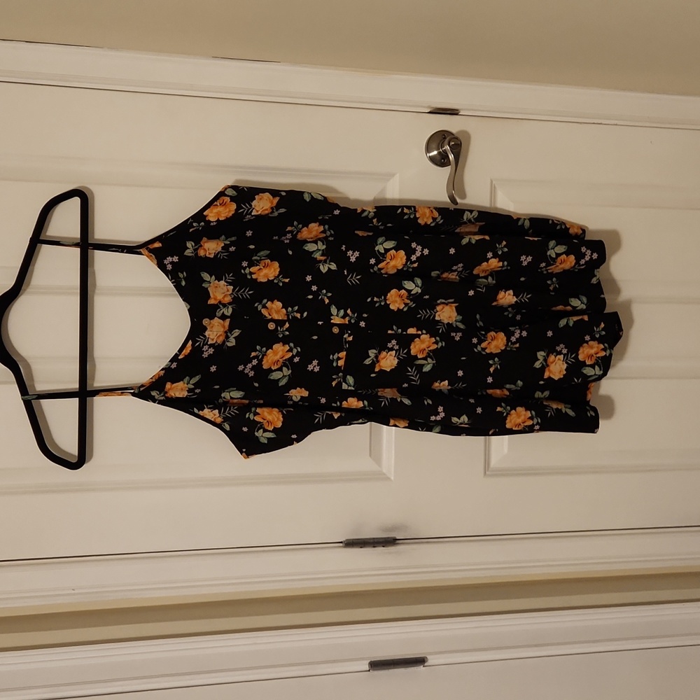 Shein Size 5 Black floral romper